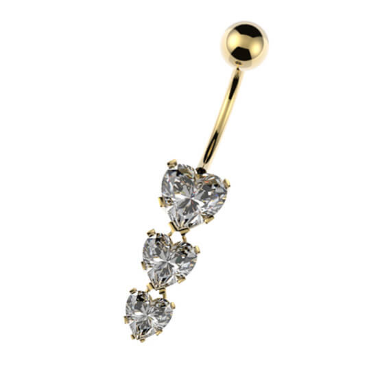 piercing oro ombligo 1